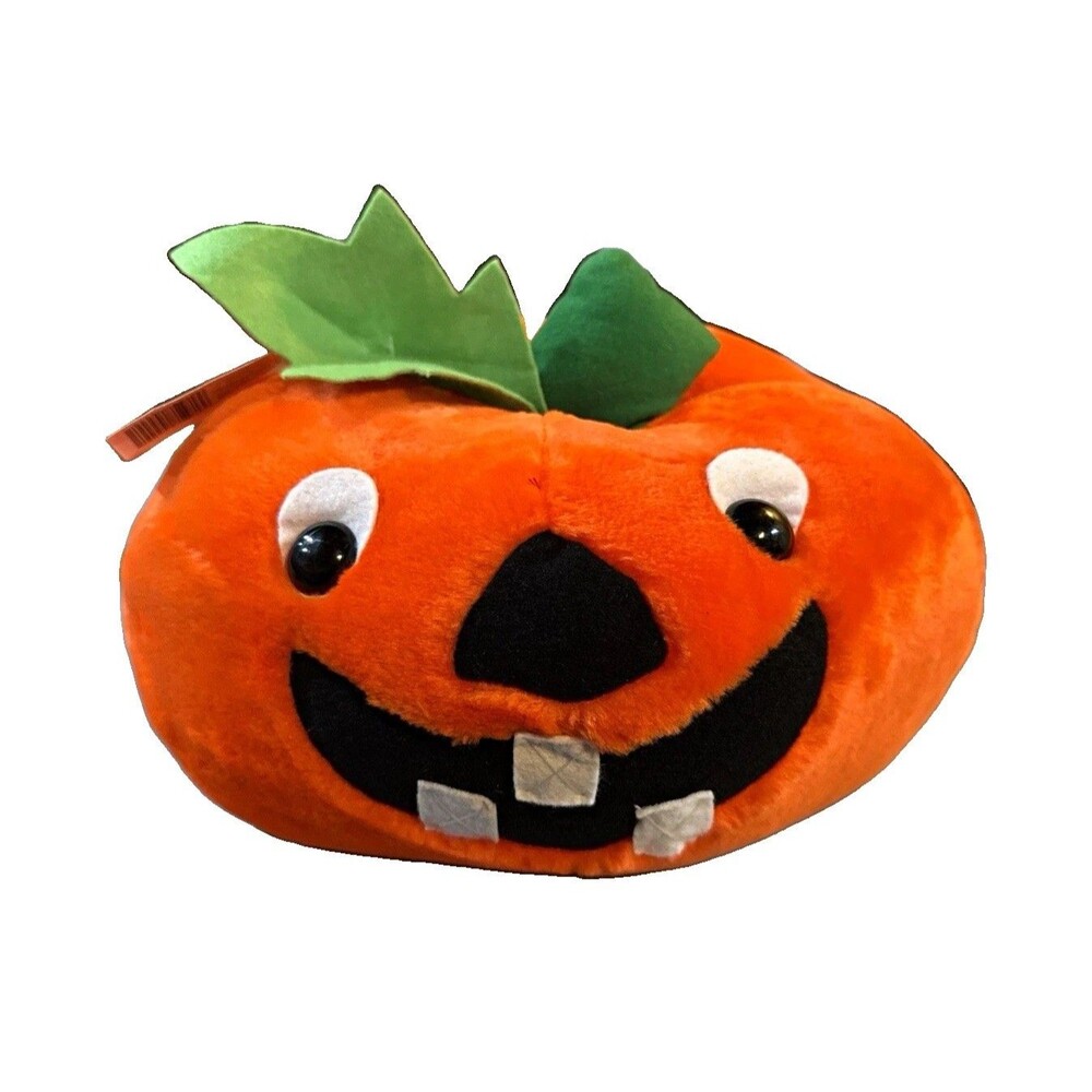 Fiesta Jack-O-Lantern Pumpkin Plush Stuffed Animal Vintage Halloween 1989 H1485